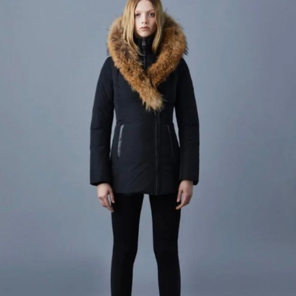 Mackage ADALI down coat with natural fur Signature Mackage Collar Small - Picture 1 of 16